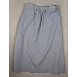 VINTAGE WOMEN'S LIGHT GRAY MIDI PENCIL SKIRT - JC PENNEY - 27" WAIST